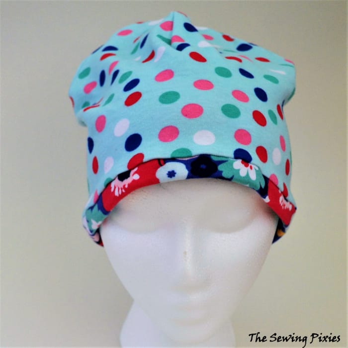 beanie hat free pattern | how to sew beanie hat | reversible beanie hat pattern