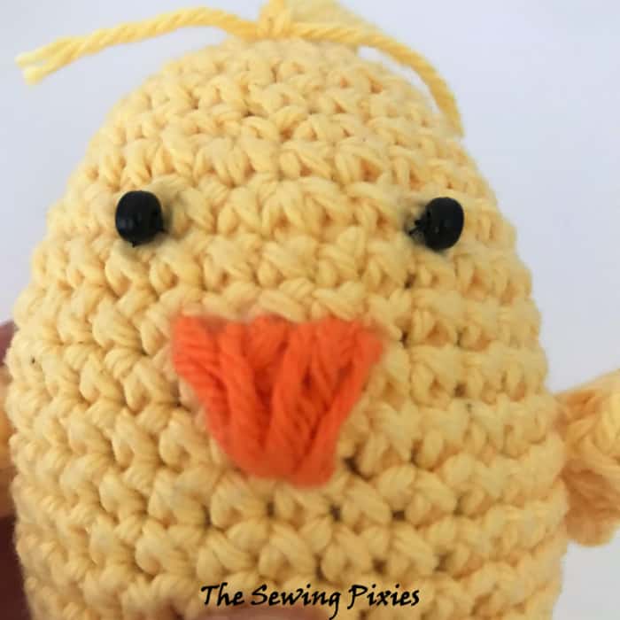 crochet easy chick egg 