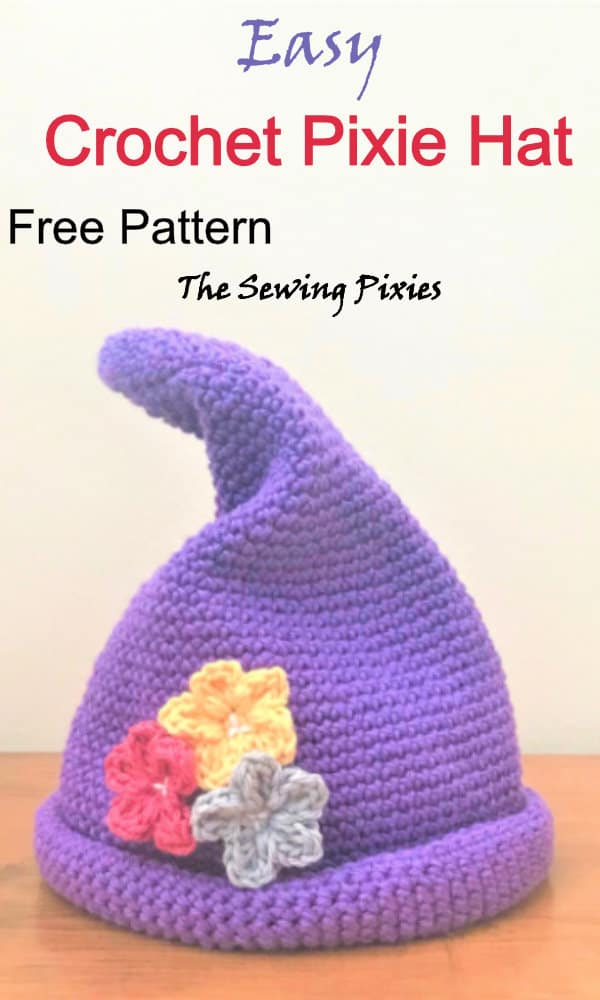 Learn how to crochet pixie hat! Follow my detailed and easy free crochet pattern!