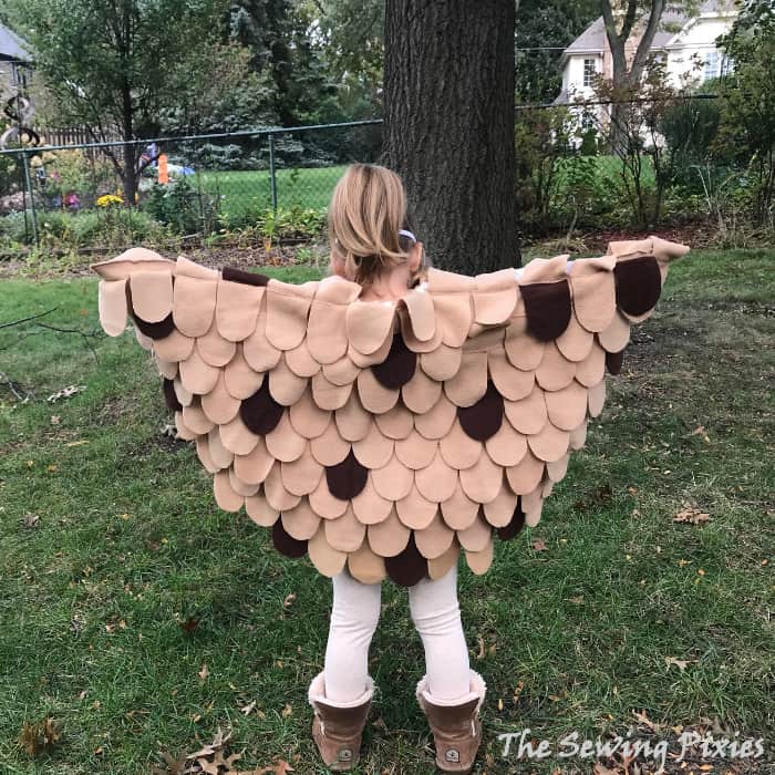 diy owl costume sewing project
