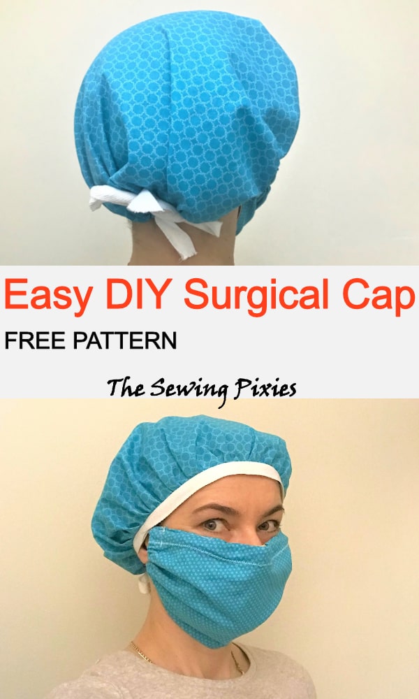Learn how to sew scrub cap using my surgical cap sewing pattern! My pdf scrub cap pattern is free to download! Share my scrub cap free pattern with anyone who would like to learn how to sew a surgical cap!