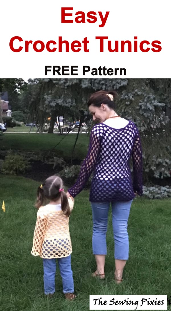 easy crochet tunic free pattern | crochet tunic free pattern | crochet cover up free pattern | crochet top free pattern | crochet top for a child free pattern