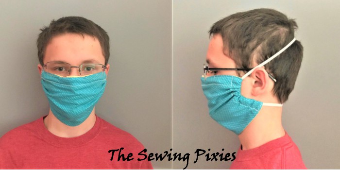 Follow my free face mask sewing pattern and learn how to sew a face mask with filter pocket and nose wire!
