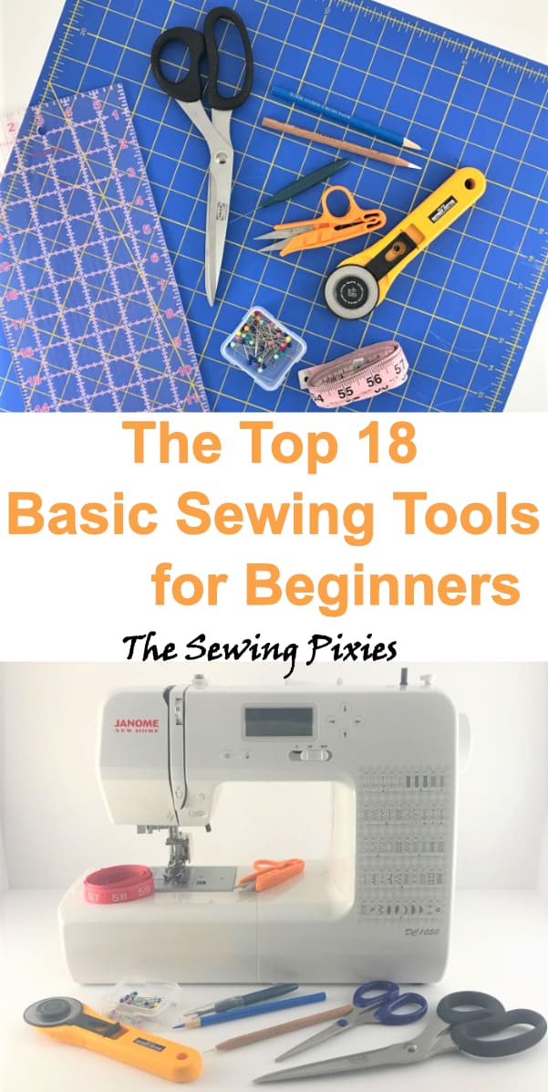 Get the top 18 basic sewing tools for beginners ##basicsewingtools, #sewinghacks, #sewingtips, #howtosew