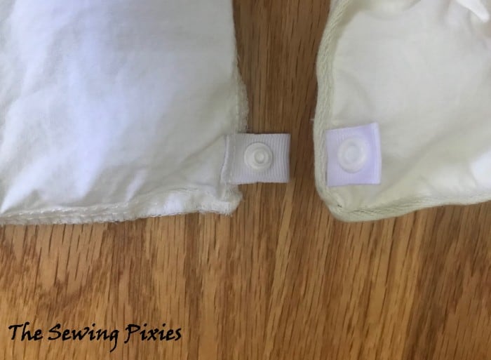 How to attach snaps to keep a duvet inside the cover!