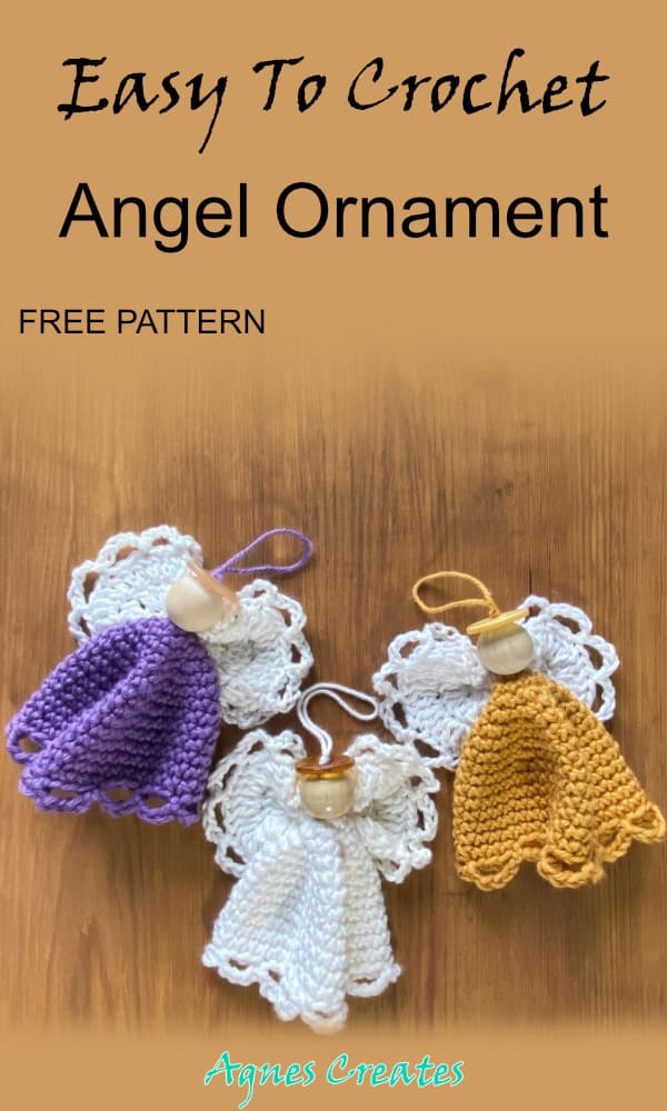 Enjoy this angel crochet free pattern! Decorate your christmas tree with a handmade angel ornament!