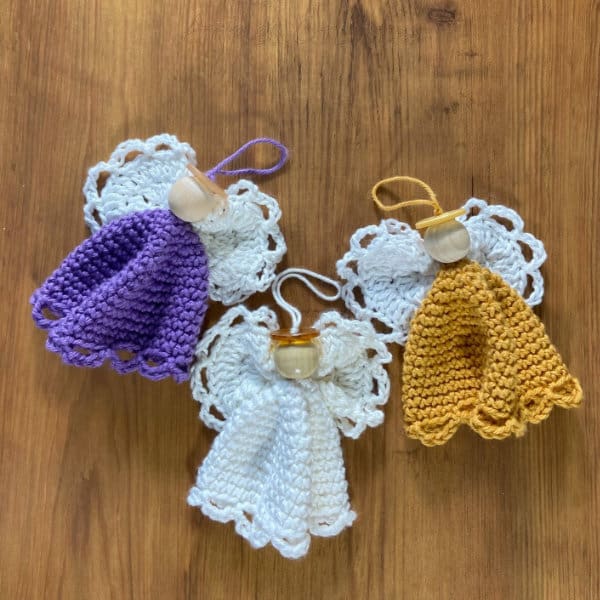 Enjoy this angel crochet pattern and learn how to crochet angel Christmas ornament.