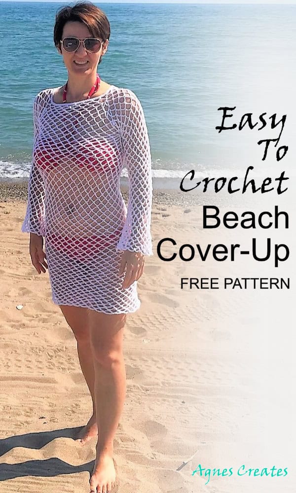 Get a mesh tunic crochet pattern free! Perfect summer top crochet pattern idea!