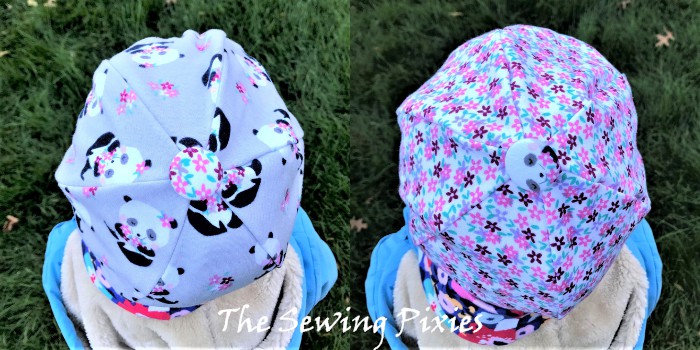 learn how to sew a reversible beret hat using knit fabric! Includes free hat sewing pattern!