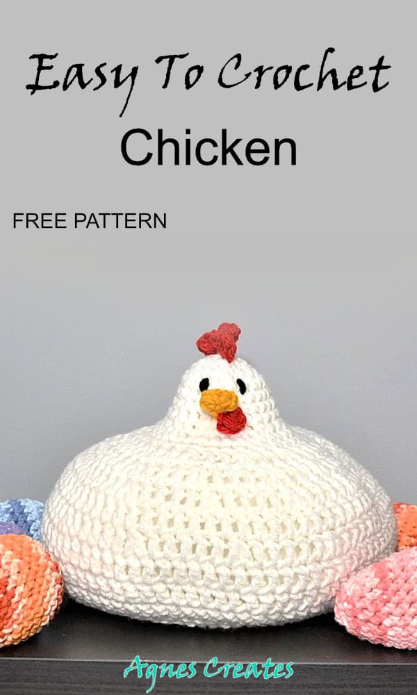 Follow my chicken crochet pattern free! It makes a perfect crochet Easter decor!