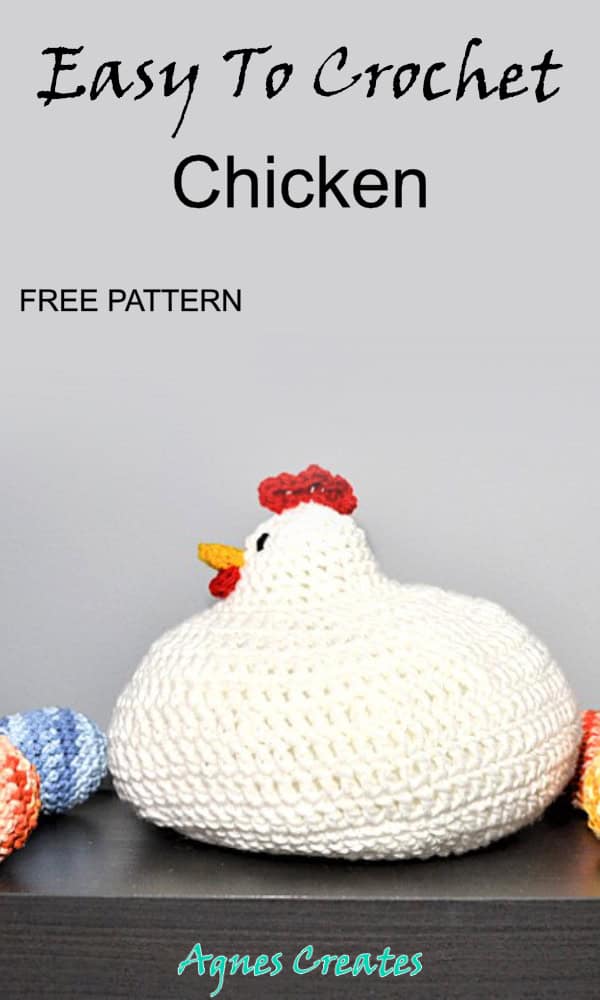 Get my chicken crochet pattern free! It makes a perfect crochet Easter decor!