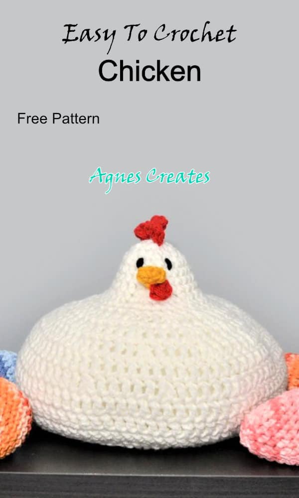 Learn how to crochet a hen! Follow my free chicken crochet pattern! Perfect for crochet Easter decor idea!