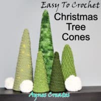 Christmas Tree Cones Crochet Pattern Free