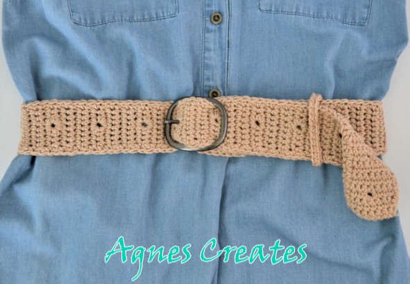 Learn how to crochet waist belt! Includes free crochet pattern!