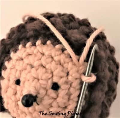 Follow my free hedgehog crochet pattern with step-by-step tutorial! It makes great free fall crochet pattern!