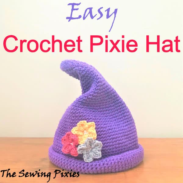 Learn how to crochet pixie hat! Follow my free crochet pattern!