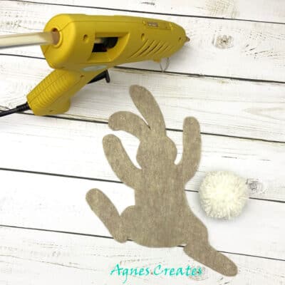 Follow my DIY easter bunny decor to decorate your home for Easter. Free bunny template included!