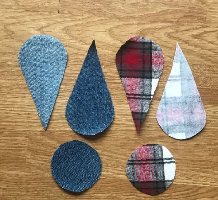 Easy DIY Denim Christmas Ornaments - Agnes Creates
