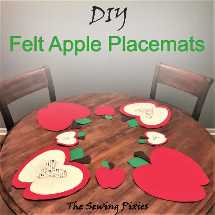 Learn how to make easy diy apple placemats for your table