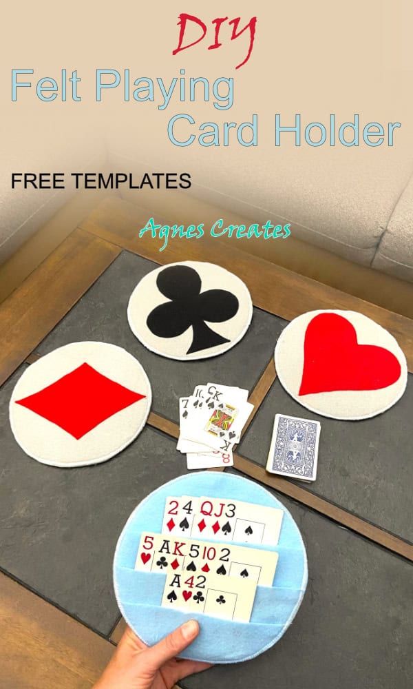 Diy playing card holder perfect for small hands! Free playing card templates included!