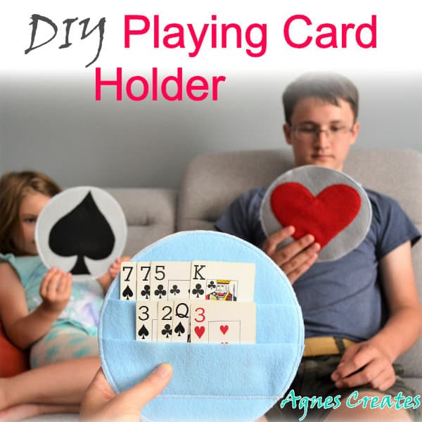 Learn how to sew felt playing card holder for card games! Includes free templates and detailed tutorial!