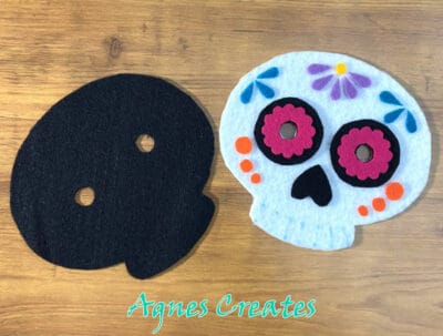 Diy sugar skull mask for this spooky season!