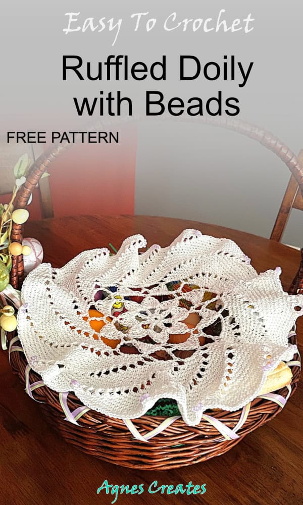 Follow my doily free pattern to dacorate your home for Easter. It makes beautiful Easter decor crochet free pattern.