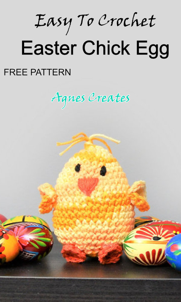 Follow my free easter egg chick crochet pattern to crochet an easter decor!