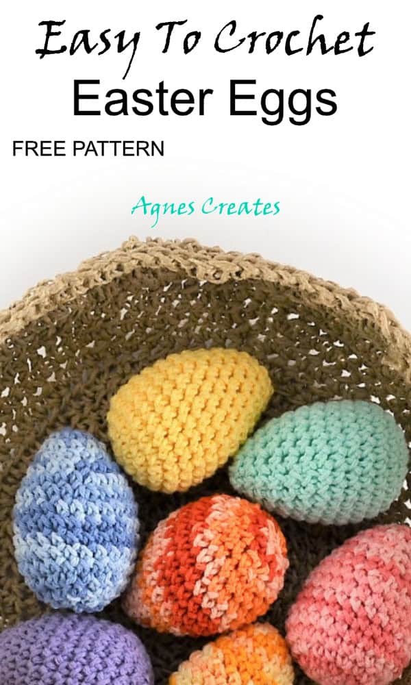 Learn how to crochet a perfectly shaped easter egg! Free egg crochet pattern included!