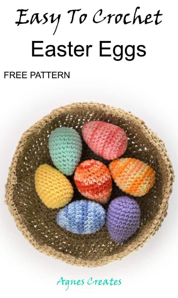 Decorate your home with crochet Easter decor! Free easter egg crochet pattern included!