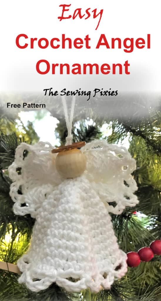 Easy To Crochet Angel Ornament Free Pattern - Agnes Creates