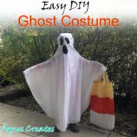 Easy DIY Ghost Costume For a Child And Adult