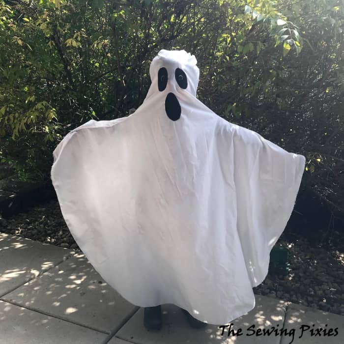 Learn how to sew a ghost costume for a child and adult! 
