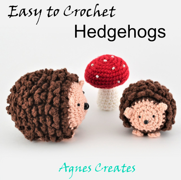 Follow my easy hedgehog crochet pattern! Learn how to crochet hedgehog in two sizes! It makes great free fall crochet decor!