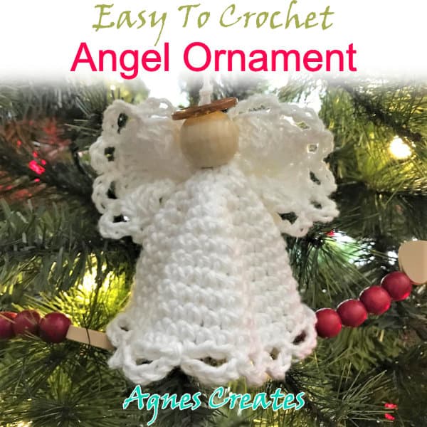 Follow an easy to crochet angel ornament and learn how to crochet a Christmas decoration!