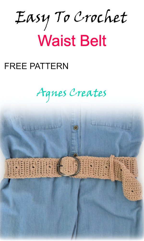 Learn how to crochet waist belt for a dress! Includes free crochet pattern and tutorial!