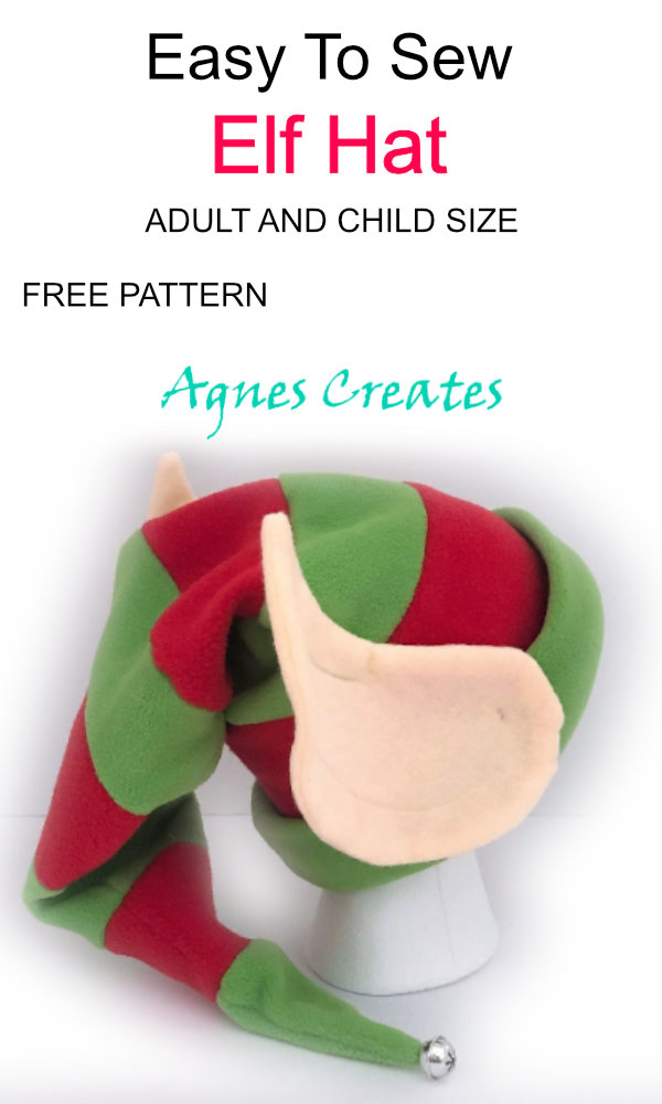 Learn how to sew elf hats for your family! Includes free ears templets and detailed tutorial!