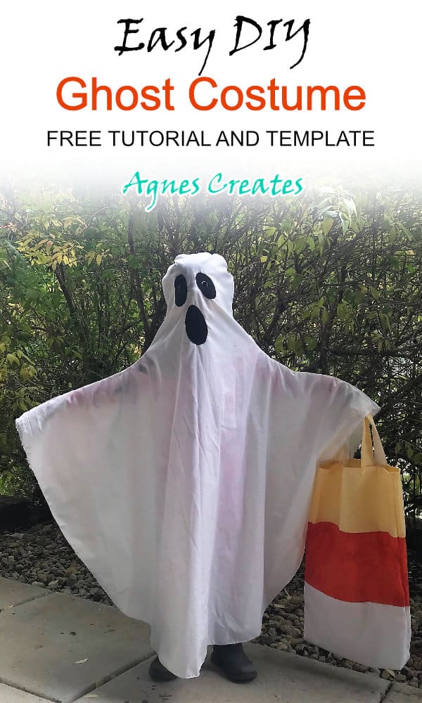Learn how to sew a ghost costume for a child and adult! Includes Free templates and detailed tutorial!