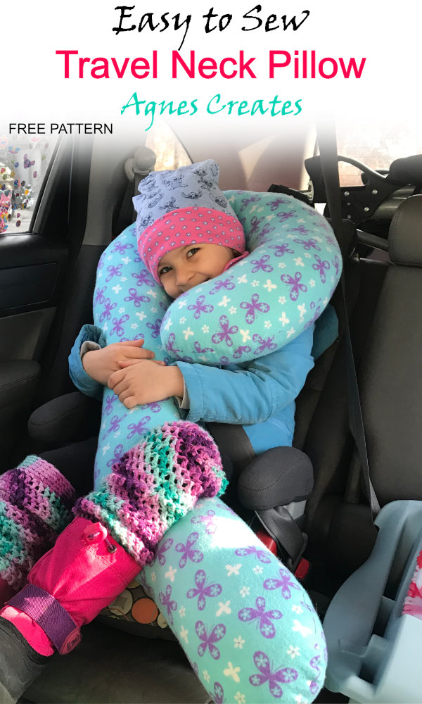 learn how to sew a seat belt pillow to make your child comfortable during long car rides! Includes free printable pattern!