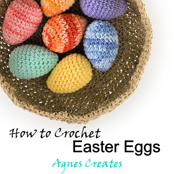 Follow my easter decor free crochet pattern and learn how to crochet easter eggs!