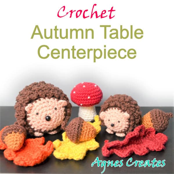 Learn how to crochet a fall decor for your home! It make a beautiful, crochet autumn table centerpiece!