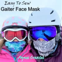 Fleece Neck Warmer Gaiter Face Mask Sewing Pattern