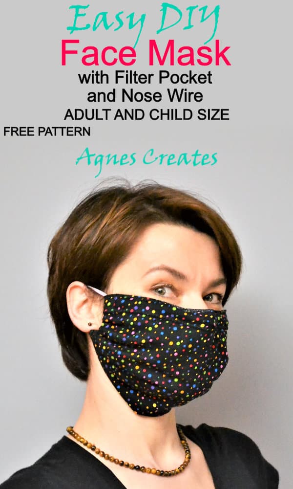 DIY Surgical Face Mask Free Pattern - Agnes Creates