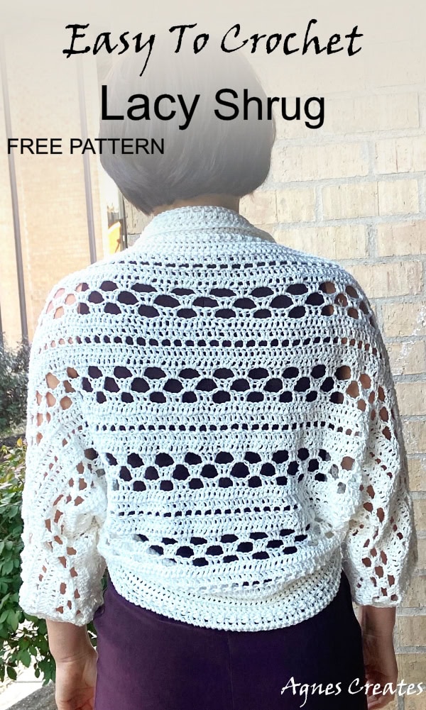 Learn how to crochet bolero to match your dress. Follow my free lacy shrug crochet pattern!