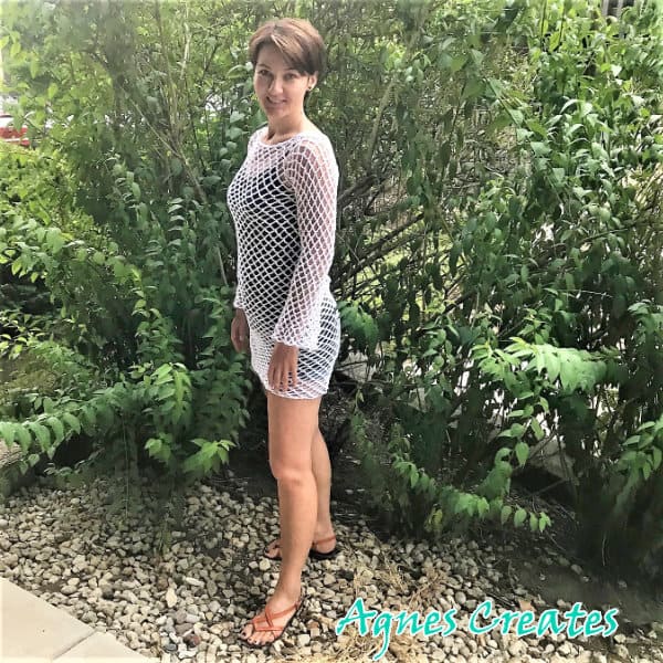 Learn how to crochet beach cover up! Includes free pattern! 