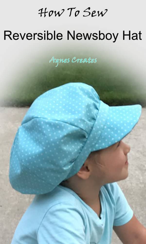 Follow my newsboy hat sewing pattern! It makes perfect summer hat pattern idea!