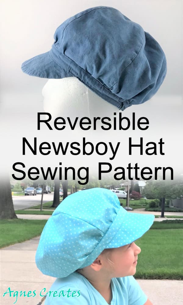 Learn how to sew a fun summer hat for kids! Follow my newsboy hat sewing pattern with detailed step-by-step tutorial!