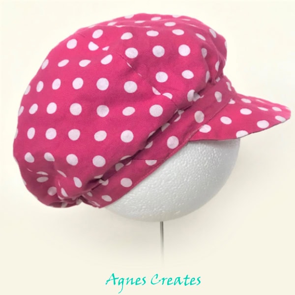 follow my newsboy hat sewing pattern! A perfect summer hat sewing idea!