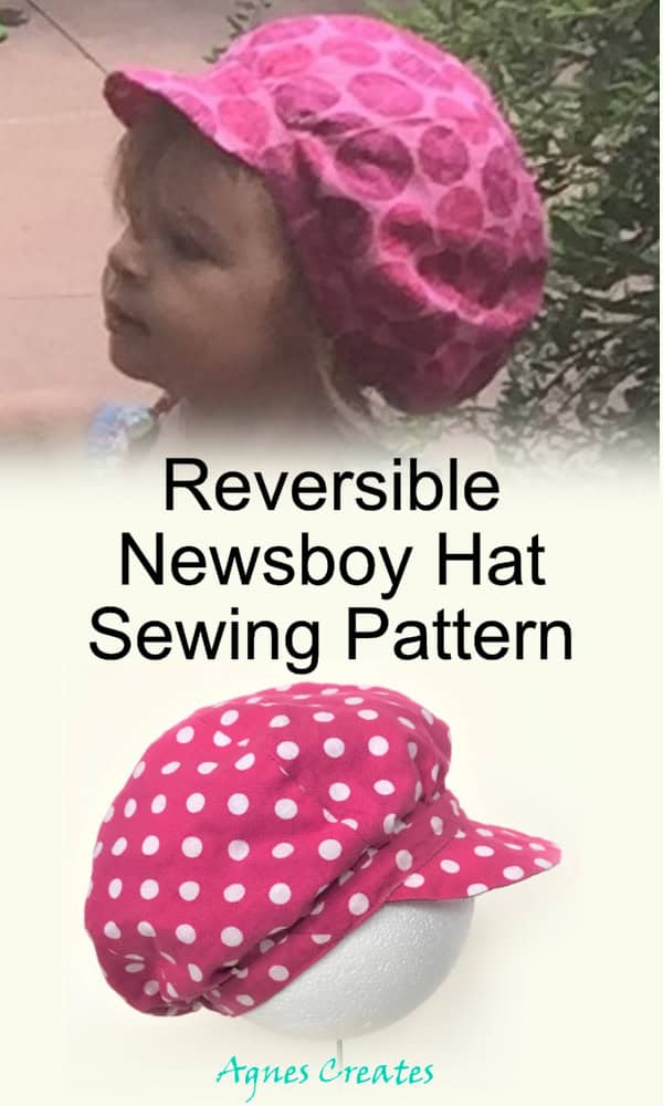 Follow my newsboy hat sewing pattern with detailed step-by-step tutorial. It makes fun summer hat sewing pattern for kids!