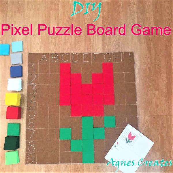 Get my felt puzzle game pattern and make a fun coordinate grid game! It is fun diy felt game project!